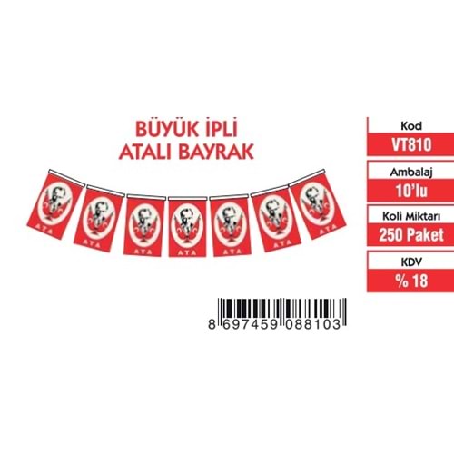 BÜYÜK İPLİ ATALI BAYRAK