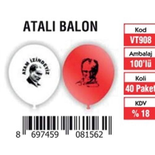 ATALI BALON (100'LÜ)