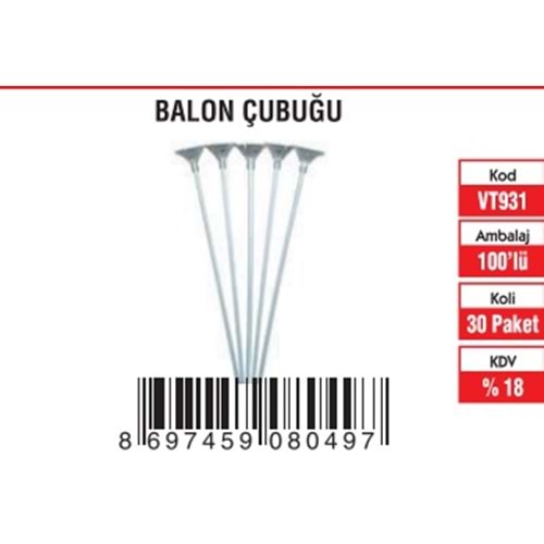 BALON ÇUBUĞU (100'LÜ)