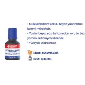 TAHTA KALEMİ MÜREKKEBİ 30 ML MAVİ