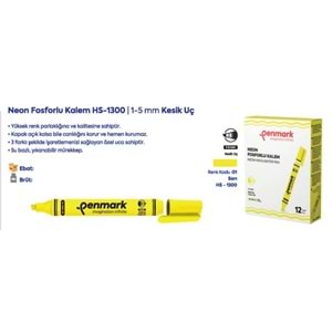 KALEM TİPİ FOSFORLU KALEM SARI