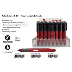 ROLLER KALEM TÜPLÜ 48 Lİ STAND 0.7 MM