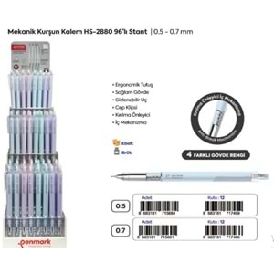 VERSATİL KALEM 4 RENK GÖVDE 96 LI STAND 0.5 UÇ
