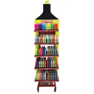 FOSFORLU KALEM 1200 LÜ AYAKLI STAND 300 NEON+300 PASTEL+300 TROPİK+300 SİMLİ