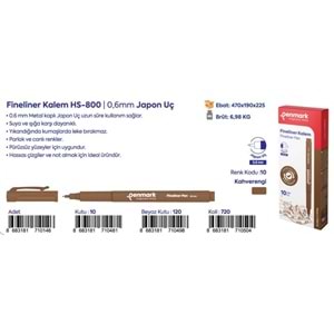 FİNELİNER KALEM 0,6 MM JAPON UÇ KAHVERENGİ