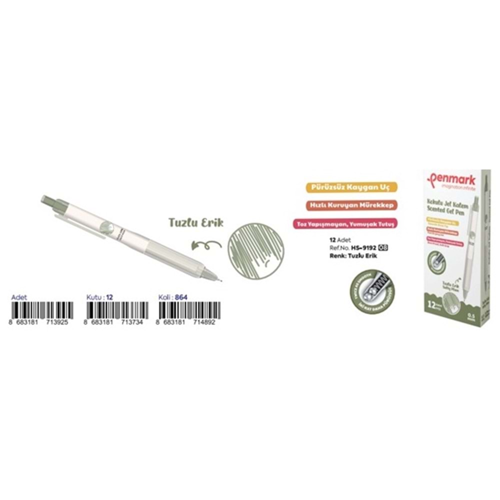 ROLLER JEL KALEM 0.5 MM TUZLU ERİK