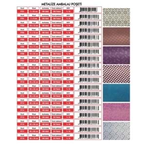METALİZE POŞET 25X35 100 LÜ
