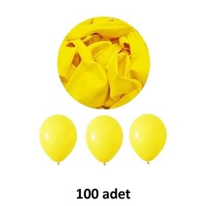 TEKRENK BALON SARI 100 LÜ