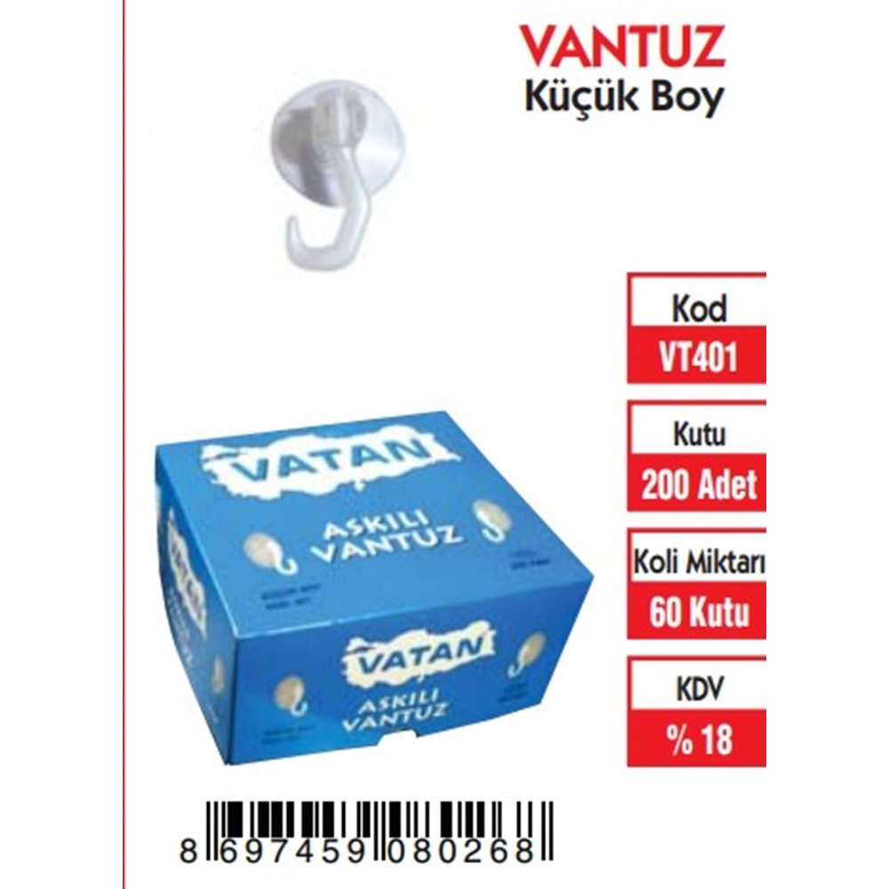 VANTUZ KÜÇÜK BOY (200'LÜ)